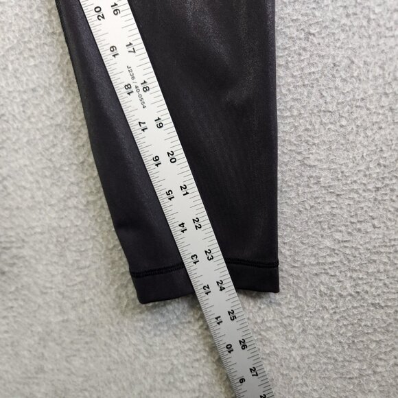 Lululemon Leggings Womens 8 Wunder Under High-Rise Crop 23" Foil Matte Black - Picture 14 of 16